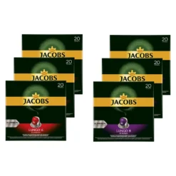 JACOBS Kapseln Nespresso®* Kompatibel 3x20 Lungo 6 Classico + 3x20 Lungo 8 Intenso - Insgesamt 120 Getränke 7 JACOBS Kapseln Nespresso®* Kompatibel 3x20 Lungo 6 Classico + 3x20 Lungo 8 Intenso - Insgesamt 120 Getränke -Kaffee Verkäufe b18be9af8c16cade85afa6030bfcb169