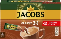 JACOBS Löskaffee 3in1 Classic Löslicher Kaffee 12 X 10+2 Sticks Instantkaffee -Kaffee Verkäufe b3f7a1034889cbb2f92e5f63677387c8