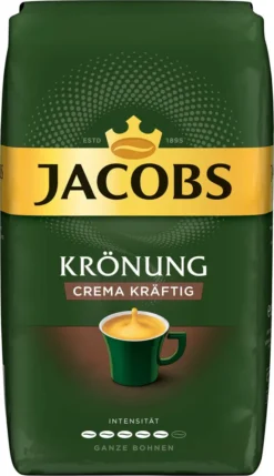 JACOBS Kaffeebohnen Krönung Crema Kräftig 2 X 1kg Ganze Kaffee Bohnen + 1 Aluminium Dose Im Barista-Design -Kaffee Verkäufe b901892cf4b3de3619e6092671203bab 3