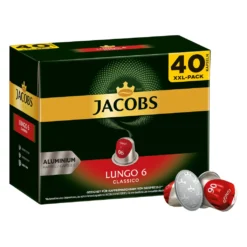 JACOBS Kapseln Lungo Classico 5 X 40 Nespresso®* Kompatible Kaffeekapseln 12 JACOBS Kapseln Lungo Classico 5 X 40 Nespresso®* Kompatible Kaffeekapseln -Kaffee Verkäufe b9c12fc617108ced0e9f61cd4dbef06e