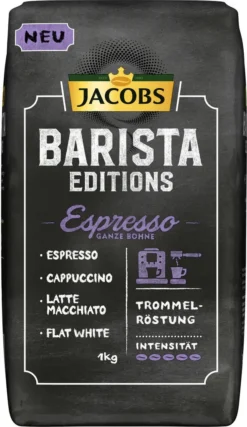 JACOBS Kaffeebohnen Barista Editions Espresso 2x1kg Ganze Bohne + Aluminium Dose Im Barista Design -Kaffee Verkäufe b9ef424a24f203bd06de4d4ae9ae8f96