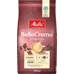 MELITTA Ganze Kaffeebohnen BellaCrema Intenso 1 Kg Starkes Aroma Intensiv -Kaffee Verkäufe bd1854e266eec71dcf5dc8e7d7d9c62d