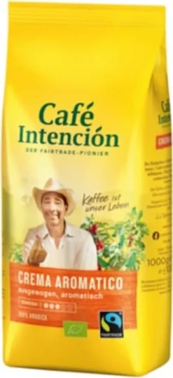 Café Intención Ecológico Caffè Crema | Fairtrade | Ganze Bohne | 1000g -Kaffee Verkäufe c31aadf044a308cc68d4a9d4a6927b9e