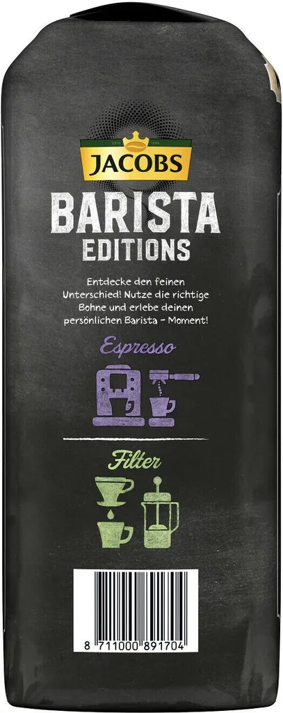 JACOBS Kaffeebohnen Barista Editions Crema 3 Kg Geröstete Bohnen + 1 Jacobs Barista Becher + 1 Dose 4 JACOBS Kaffeebohnen Barista Editions Crema 3 Kg Geröstete Bohnen + 1 Jacobs Barista Becher + 1 Dose – Bild 4