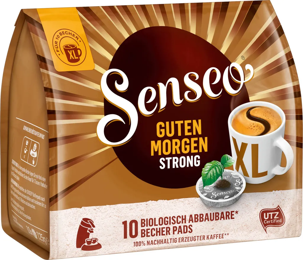 SENSEO Pads Guten Morgen Strong XL UTZ 5 X 10 Getränke Pads 2 SENSEO Pads Guten Morgen Strong XL UTZ 5 X 10 Getränke Pads – Bild 2