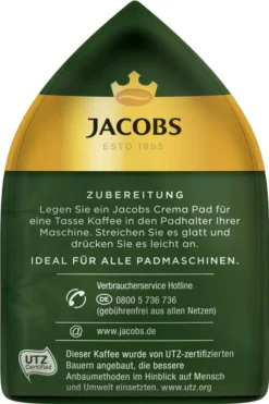 JACOBS Pads Crema Kräftig 270 Getränke - 15x18 Kaffeepads Senseo Kompatibel 13 JACOBS Pads Crema Kräftig 270 Getränke - 15x18 Kaffeepads Senseo Kompatibel -Kaffee Verkäufe cb8ffe5766cafe8ff6e154736d53b501