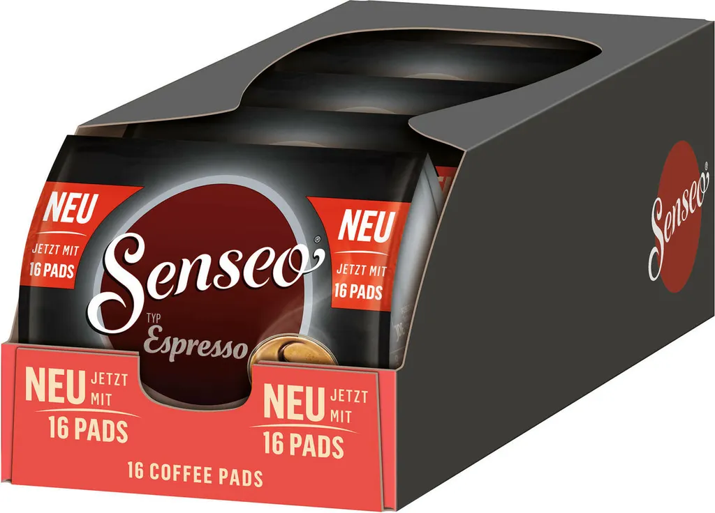SENSEO Espresso Kaffee Pads 5er Pack - 5 X 16 Getränke 2 SENSEO Espresso Kaffee Pads 5er Pack - 5 X 16 Getränke – Bild 2