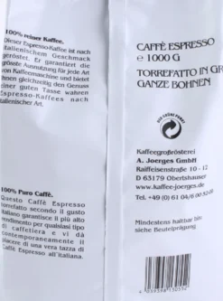 Gorilla Espresso Delicato 1000g Joerges -Kaffee Verkäufe cbe9974fc6368226e677530f93b8fe85