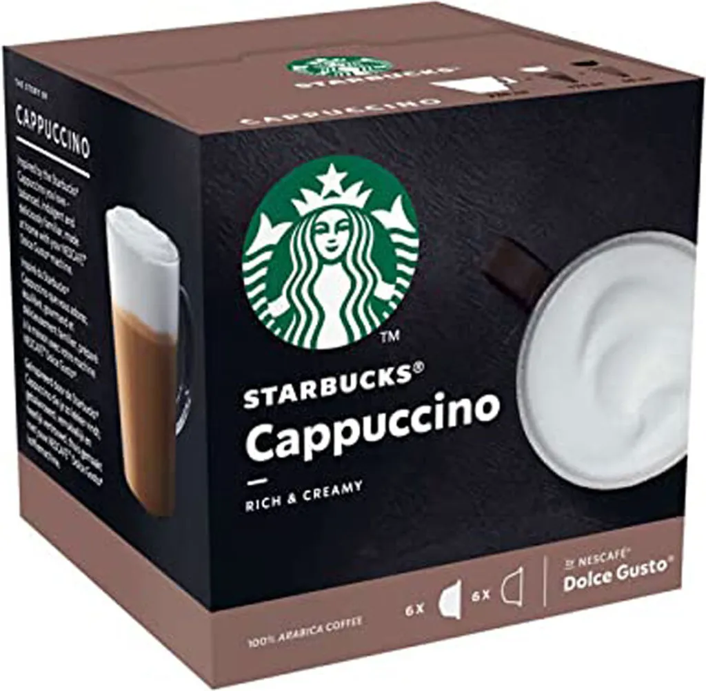 Nestlé® Starbucks By Nescafe Dolce Gusto 12 Kapseln Cappuccino Rich And Creamy Arabica Coffee 120g 2 Nestlé® Starbucks By Nescafe Dolce Gusto 12 Kapseln Cappuccino Rich And Creamy Arabica Coffee 120g – Bild 2