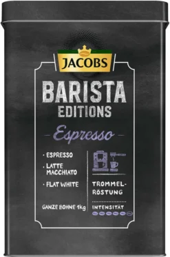 JACOBS Kaffeebohnen Krönung Crema Kräftig 2 X 1kg Ganze Kaffee Bohnen + 1 Aluminium Dose Im Barista-Design -Kaffee Verkäufe d1f2901799a0449b8ddfa5c0126fd4af 3