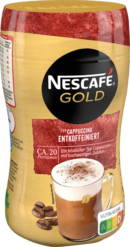 Nescafé® Nescafé Gold Typ Cappuccino Entkoffeiniert | 250g Dose 7 Nescafé® Nescafé Gold Typ Cappuccino Entkoffeiniert | 250g Dose – Bild 7