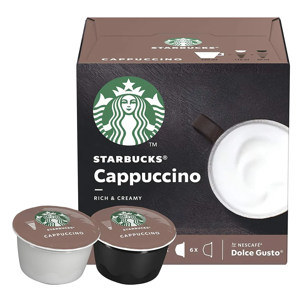 Nestlé® Starbucks By Nescafe Dolce Gusto 12 Kapseln Cappuccino Rich And Creamy Arabica Coffee 120g 5 Nestlé® Starbucks By Nescafe Dolce Gusto 12 Kapseln Cappuccino Rich And Creamy Arabica Coffee 120g – Bild 5