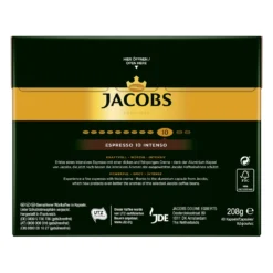 JACOBS Kapseln Espresso Intenso 5 X 40 Nespresso®* Kompatible Kaffeekapseln -Kaffee Verkäufe d6e896135cccc654edf8a89977aa0d0c