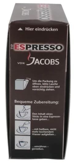 Jacobs Typ Espresso Sticks | Löslicher Kaffee | 25 Portionen 20 Jacobs Typ Espresso Sticks | Löslicher Kaffee | 25 Portionen -Kaffee Verkäufe d974244053679f784bc197cc5dc9c143
