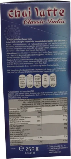 Krüger You Chai Latte Typ Vanille-Zimt Classic India Extra Cremig | 10 Portionen -Kaffee Verkäufe da5dccbe3dd539fc8f6001b579210e30