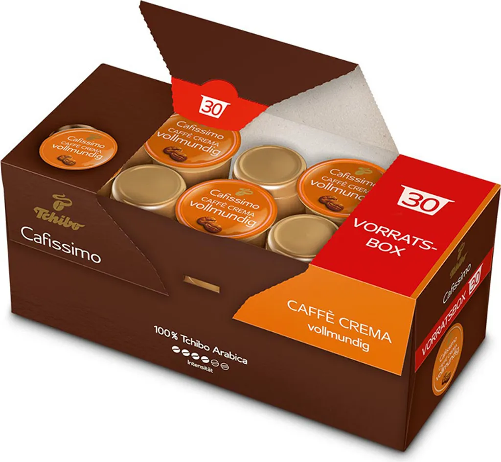 Tchibo Cafissimo Caffè Crema Vollmundig Kapseln, 30 Stück 1 Tchibo Cafissimo Caffè Crema Vollmundig Kapseln, 30 Stück