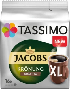 TASSIMO Kapseln 3x16 Jacobs Krönung XL + 3x16 Krönung Kräftig XL T Discs - Insgesamt 96 Getränke -Kaffee Verkäufe db2a8e8783410f9f38e53cabb4e8a617