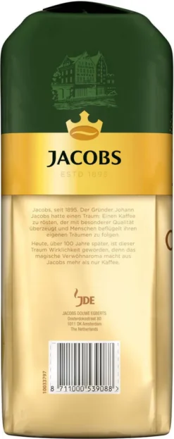 JACOBS Kaffeebohnen Expertenröstung Crema Gold 2 X 1 Kg Ganze Kaffee Bohnen + 1 Aluminium Dose Barista Design -Kaffee Verkäufe de62b81c1b833ee3c2c8a6b8785eb7e3 1