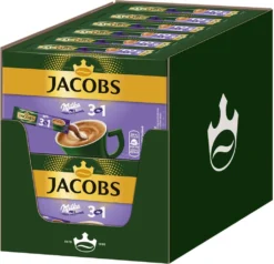 JACOBS Löskaffee 3in1 Milka®* 12x10 Sticks Löslicher Instantkaffee 120 Getränke