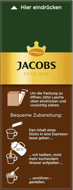 JACOBS Espresso Löslicher Kaffee 12er Pack - 12 X 25 Sticks -Kaffee Verkäufe f27c6f28ec73822b3615311343e31ac4