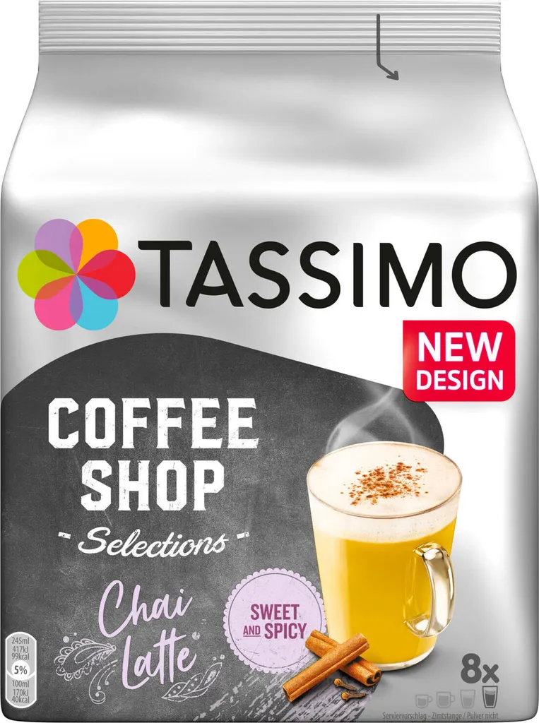TASSIMO Kapseln Coffee Shop Selections Chai/ Flat White/ Toffee Nut 48 Getränke 1 TASSIMO Kapseln Coffee Shop Selections Chai/ Flat White/ Toffee Nut 48 Getränke