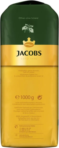 JACOBS Kaffeebohnen Expertenröstung Crema Italiano Bohnenkaffee 2 X 1 Kg Ganze Bohne -Kaffee Verkäufe fbbe40d7690cbafad7f66640b4d82c08